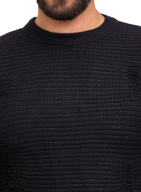 Black - Design p2201 PF - Round Pullover - Khotwh
